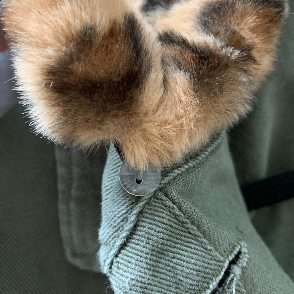 Leopard collar army jacket - Picture 3 of 4